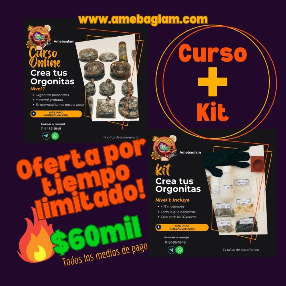 PROMO CURSO ONLINE + KIT FABRICACION DE ORGONES